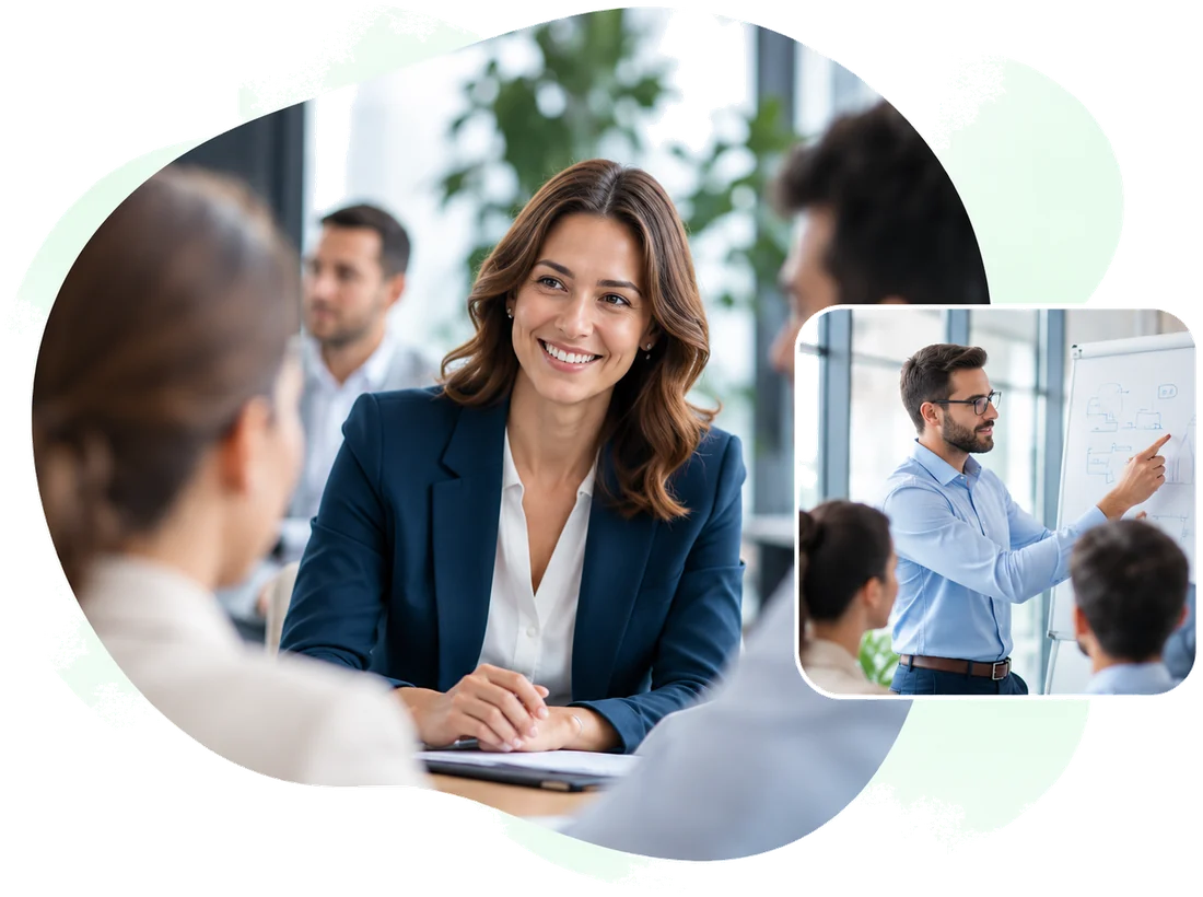 Équipe Convergence en atelier de travail supply chain